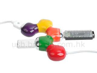 Illustration for article titled Colorful 4-Port USB Star Hub Adapts to Your Workspace